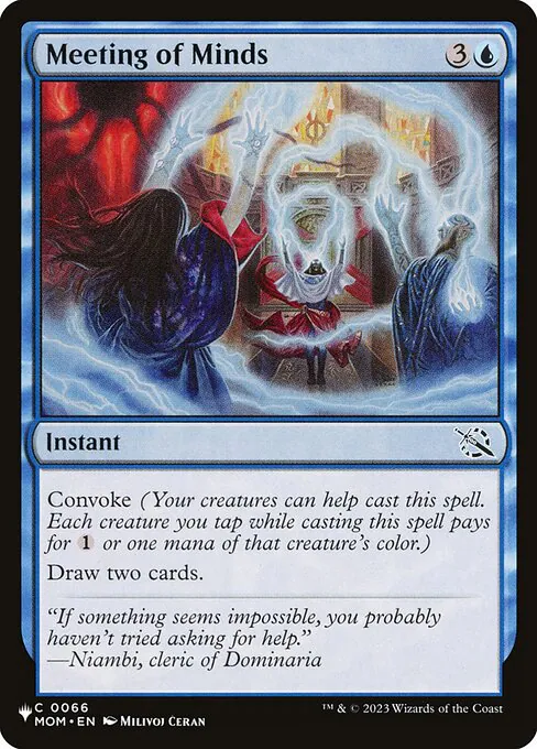 Meeting of Minds, The List MOM-66, common