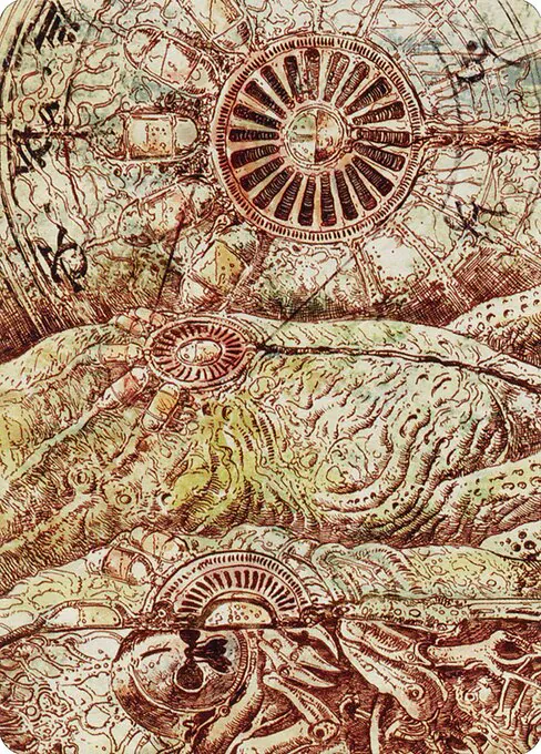 Phyrexian Processor // Phyrexian Processor, The Brothers' War Art Series 70, common