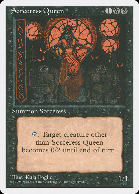Sorceress Queen, Fourth Edition 162, rare