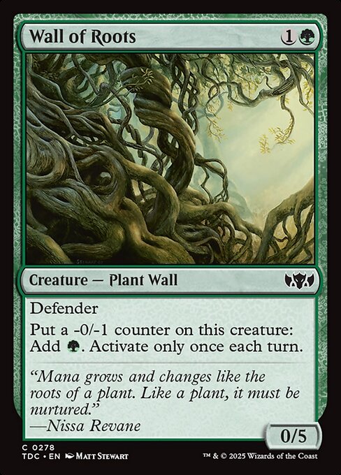 Wall of Roots, Tarkir: Dragonstorm Commander 278, common