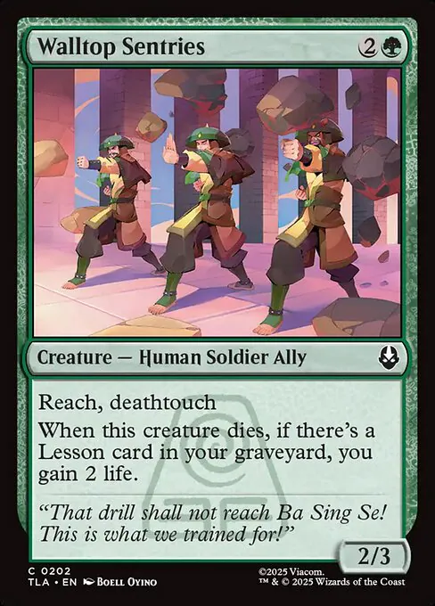 Walltop Sentries, Avatar: The Last Airbender 202, common