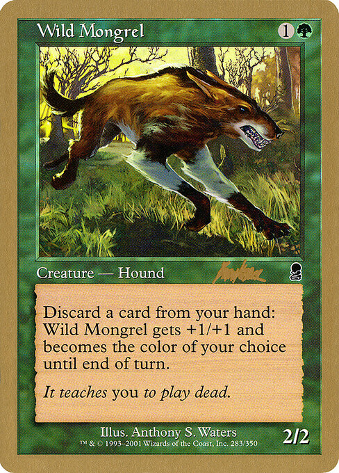 Wild Mongrel, World Championship Decks 2002 bk283, common