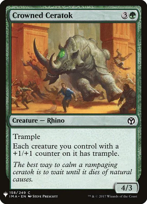 Crowned Ceratok, The List IMA-158, common