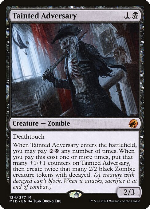 Tainted Adversary, Innistrad: Midnight Hunt 124, mythic