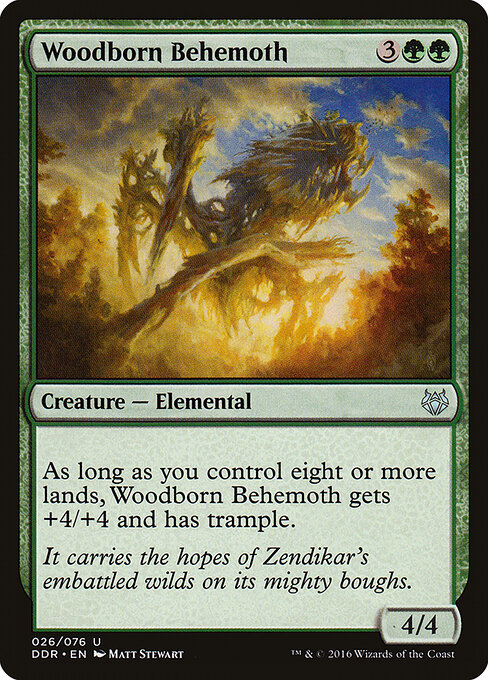 Woodborn Behemoth, Duel Decks: Nissa vs. Ob Nixilis 26, uncommon