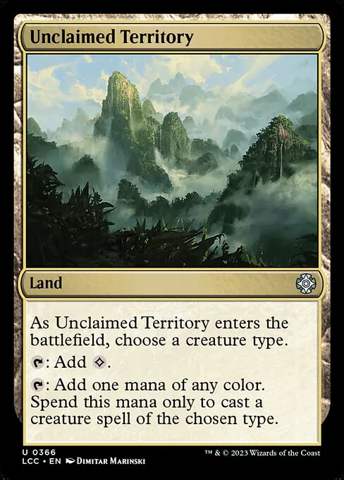 Unclaimed Territory, The Lost Caverns of Ixalan Commander 366, uncommon
