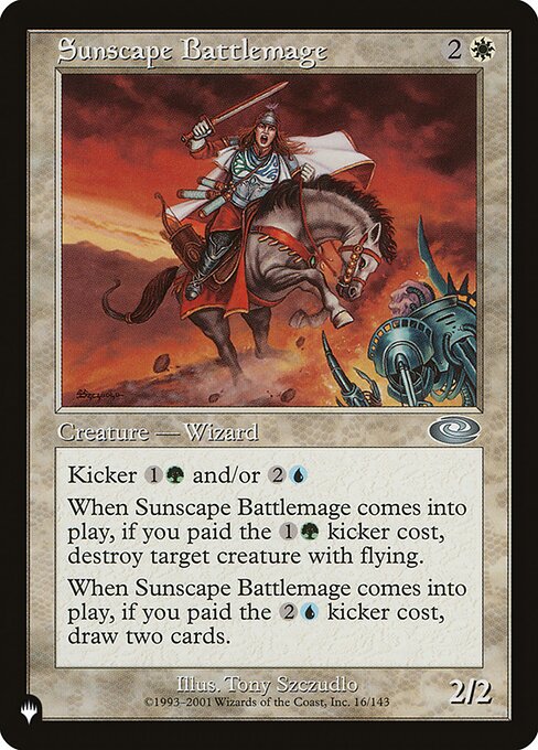 Sunscape Battlemage, The List PLS-16, uncommon
