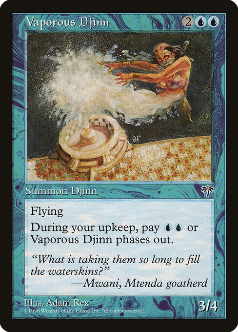 Vaporous Djinn, Mirage 101, uncommon