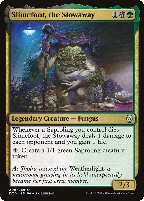 Slimefoot, the Stowaway, Dominaria 205, uncommon