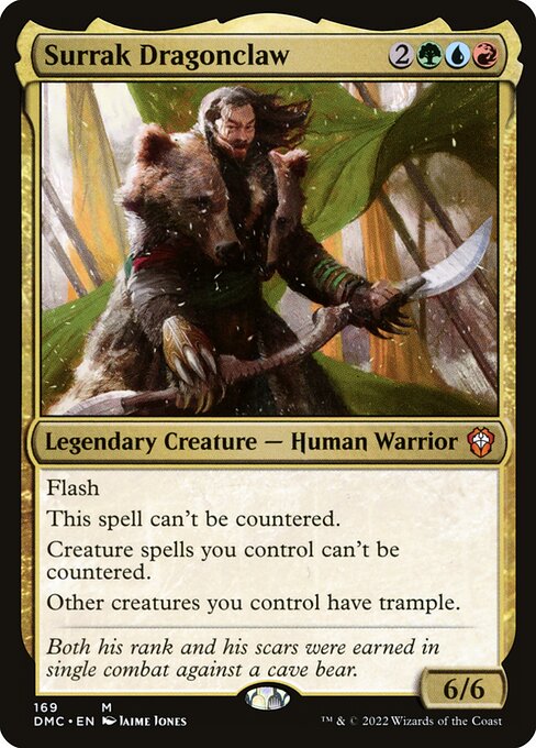 Surrak Dragonclaw, Dominaria United Commander 169, mythic