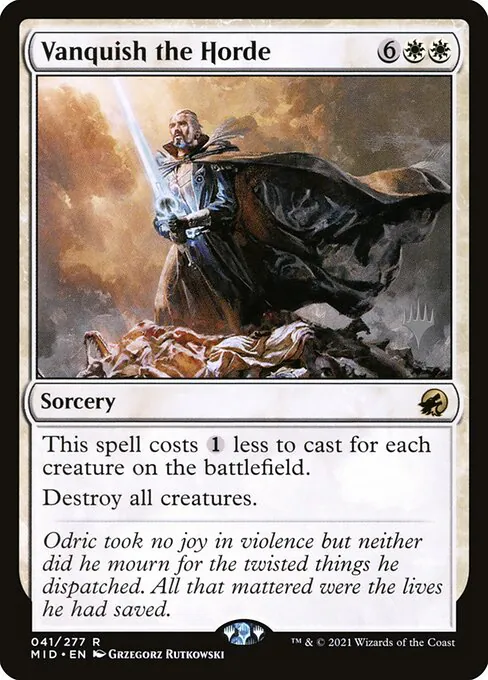 Vanquish the Horde, Innistrad: Midnight Hunt Promos 41p, rare