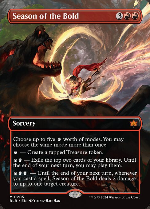 Season of the Bold, Bloomburrow 285, mythic