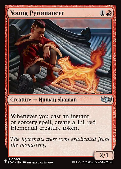 Young Pyromancer, The List TDC-95, uncommon