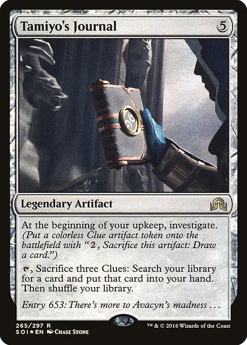 Tamiyo's Journal, Shadows over Innistrad 265†b, rare