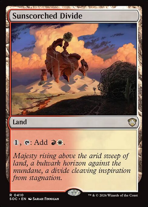 Sunscorched Divide, Secrets of Strixhaven Commander 410, rare