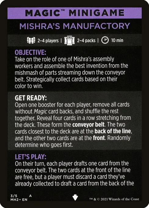 Mishra's Manufactory // Mishra's Manufactory (cont'd), Modern Horizons 2 Minigames 3, common