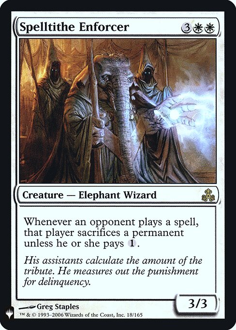Spelltithe Enforcer, The List GPT-18, rare