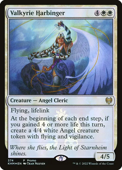 Valkyrie Harbinger, Kaldheim Promos 374★, rare