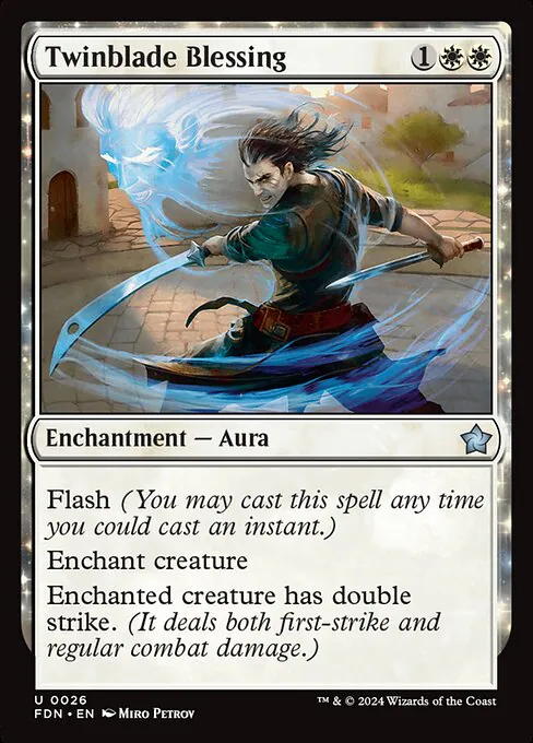 Twinblade Blessing, Foundations 26, uncommon