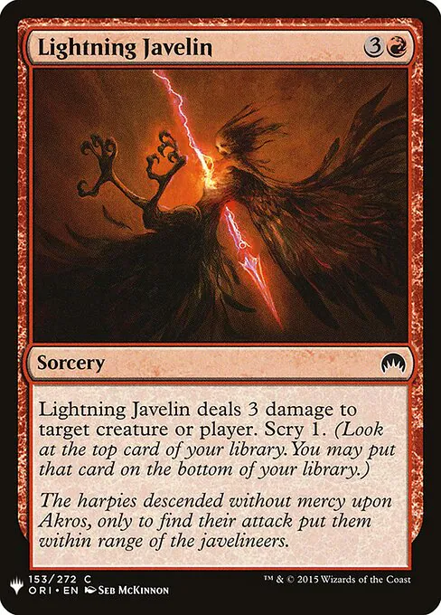 Lightning Javelin, The List ORI-153, common