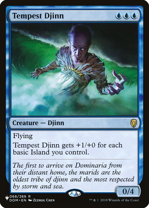 Tempest Djinn, The List DOM-68, rare
