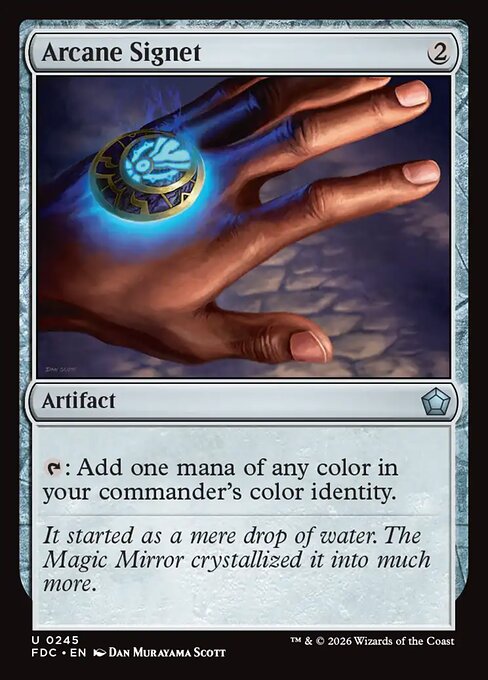 Arcane Signet, Foundations Commander 245, uncommon