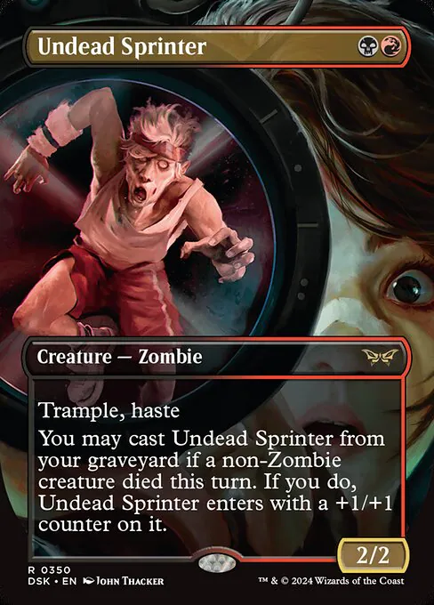 Undead Sprinter, Duskmourn: House of Horror 350, rare