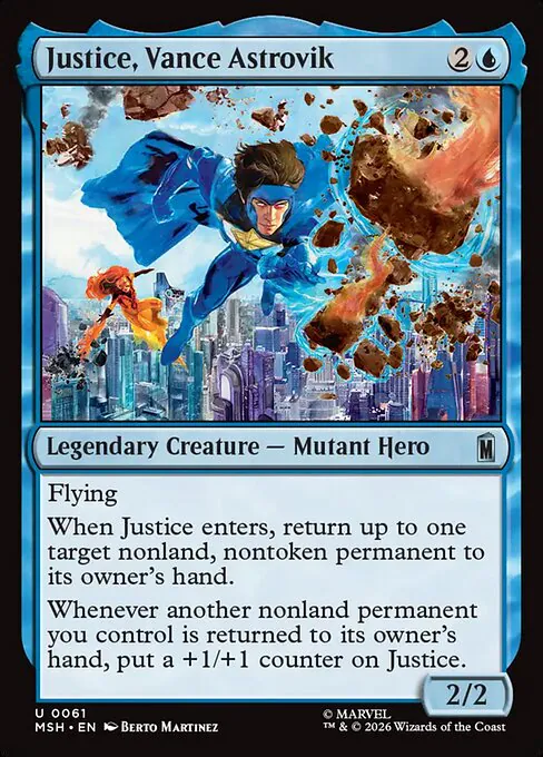 Justice, Vance Astrovik, Marvel Super Heroes 61, uncommon