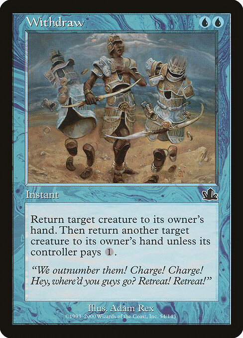 Withdraw, Prophecy 54, common