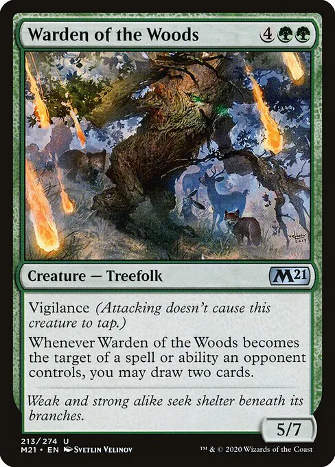 Warden of the Woods, Core Set 2021 213, uncommon
