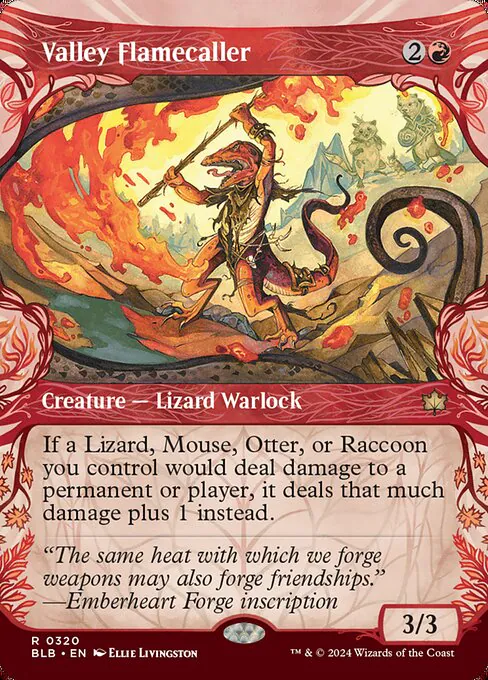 Valley Flamecaller, Bloomburrow 320, rare