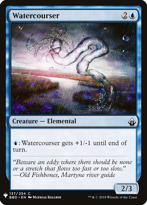 Watercourser, The List BBD-137, common