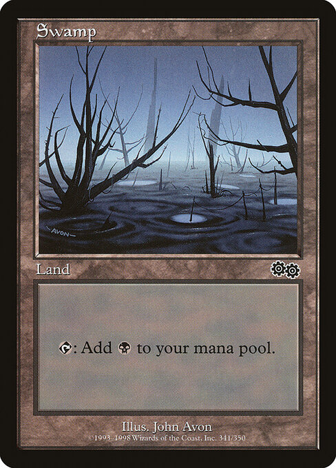 Swamp, Urza's Saga 341, common