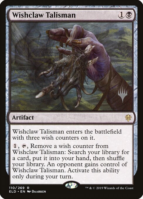 Wishclaw Talisman, Throne of Eldraine Promos 110p, rare