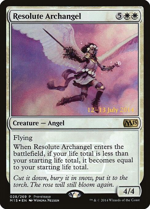 Resolute Archangel, Magic 2015 Promos 28, rare