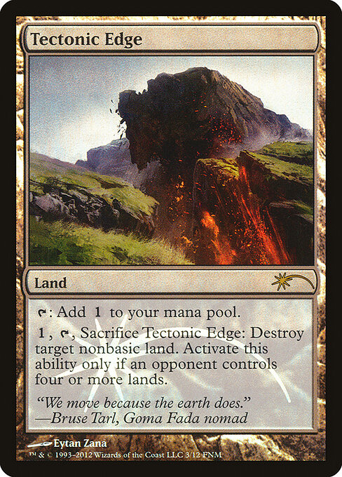 Tectonic Edge, Friday Night Magic 2012 3, rare