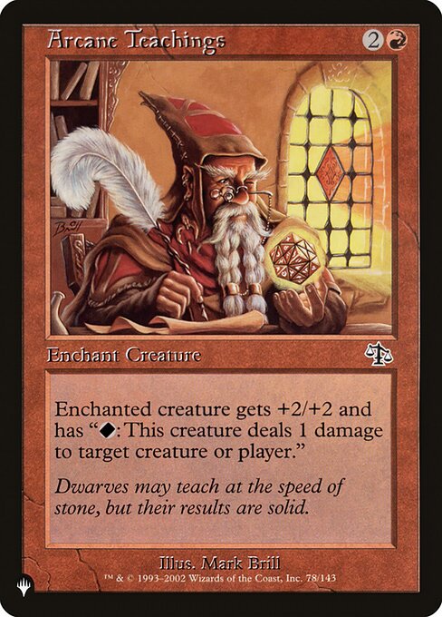 Arcane Teachings, The List JUD-78†, common