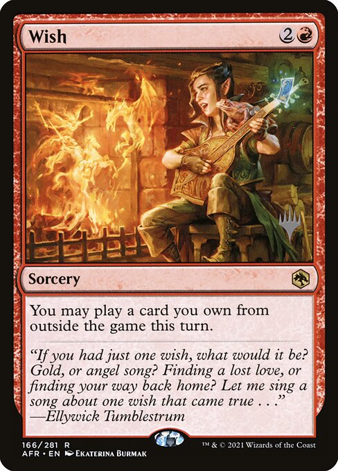 Wish, Adventures in the Forgotten Realms Promos 166p, rare