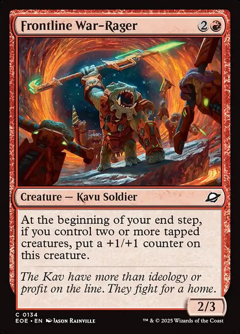 Frontline War-Rager, Edge of Eternities 134, common
