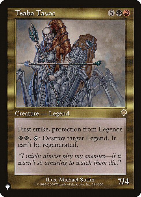 Tsabo Tavoc, The List INV-281, rare