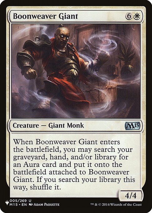 Boonweaver Giant, The List M15-5, uncommon