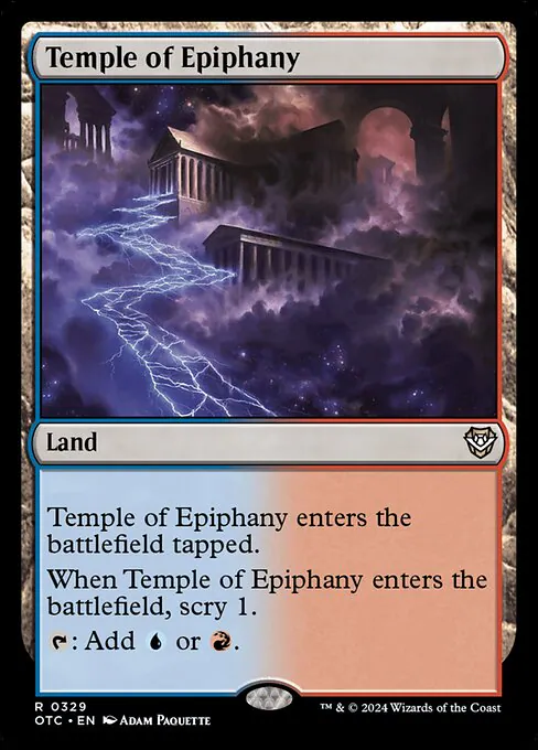 Temple of Epiphany, Outlaws of Thunder Junction Commander 329, rare