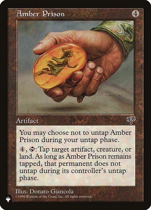 Amber Prison, The List MIR-292, rare