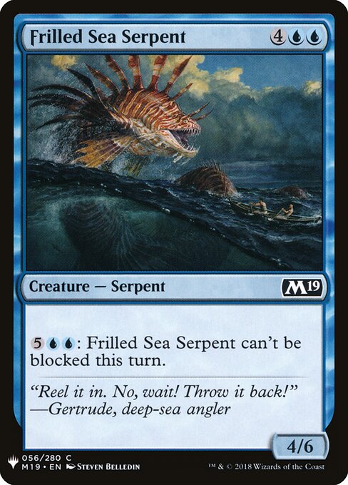 Frilled Sea Serpent, The List M19-56, common
