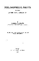Philosophical Essays in Honor of James Edwin Creighton, George Holland Sabine