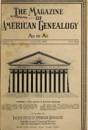 The Magazine of American Genealogy