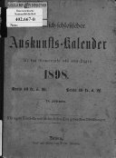 Mährisch-schlesischer Auskunfts-Kalender: für das Gemeinjahr ...