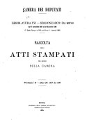 Raccolta degli atti stampati per ordine della Camera documenti: Dal n. 30 al 32, Italia : Camera dei deputati