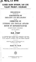 Hearings, Reports and Prints of the House Committee on Interior and Insular Affairs, United States. Congress. House. Committee on Interior and Insular Affairs