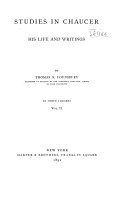Studies in Chaucer: His Life and Writings